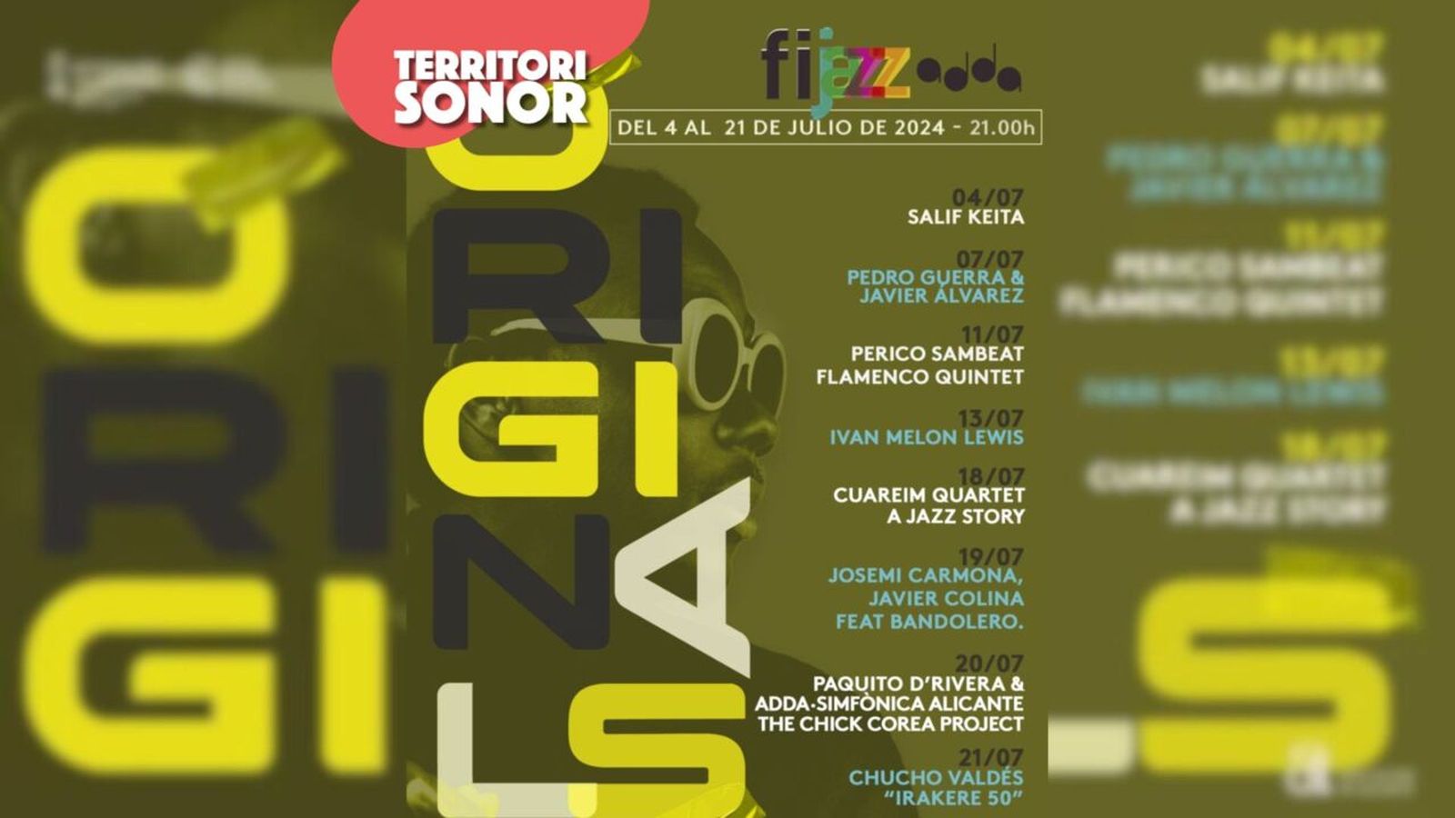 04.07.2024 | El Fijazz tornarà a vestir les vesprades i nits d’estiu de la ciutat d’Alacant