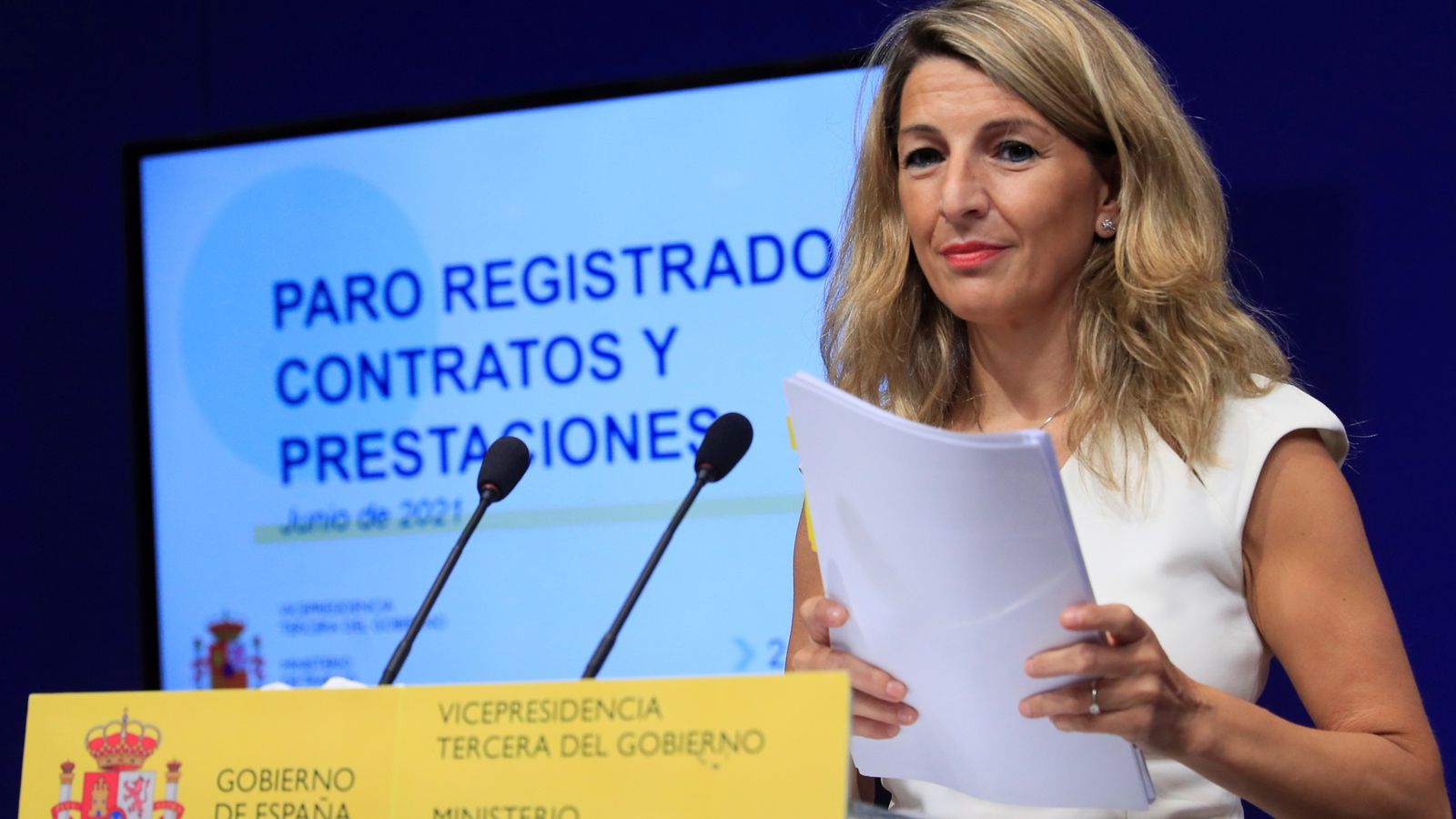 La vicepresidenta tercera i ministra de Treball, Yolanda Díaz