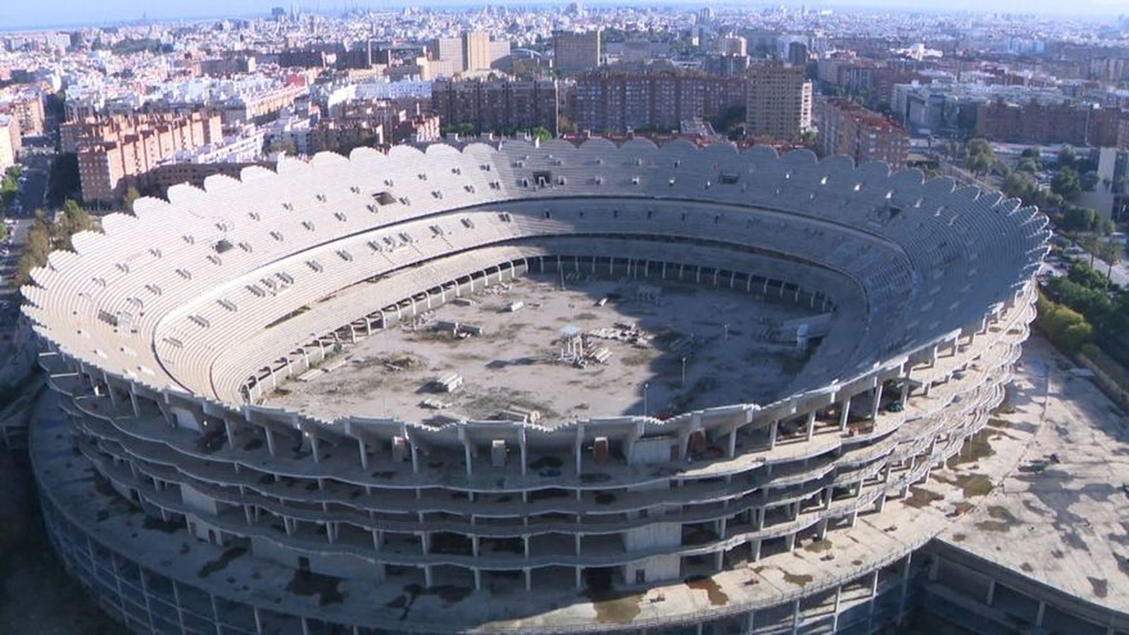 Nou estadi de Mestalla en obres