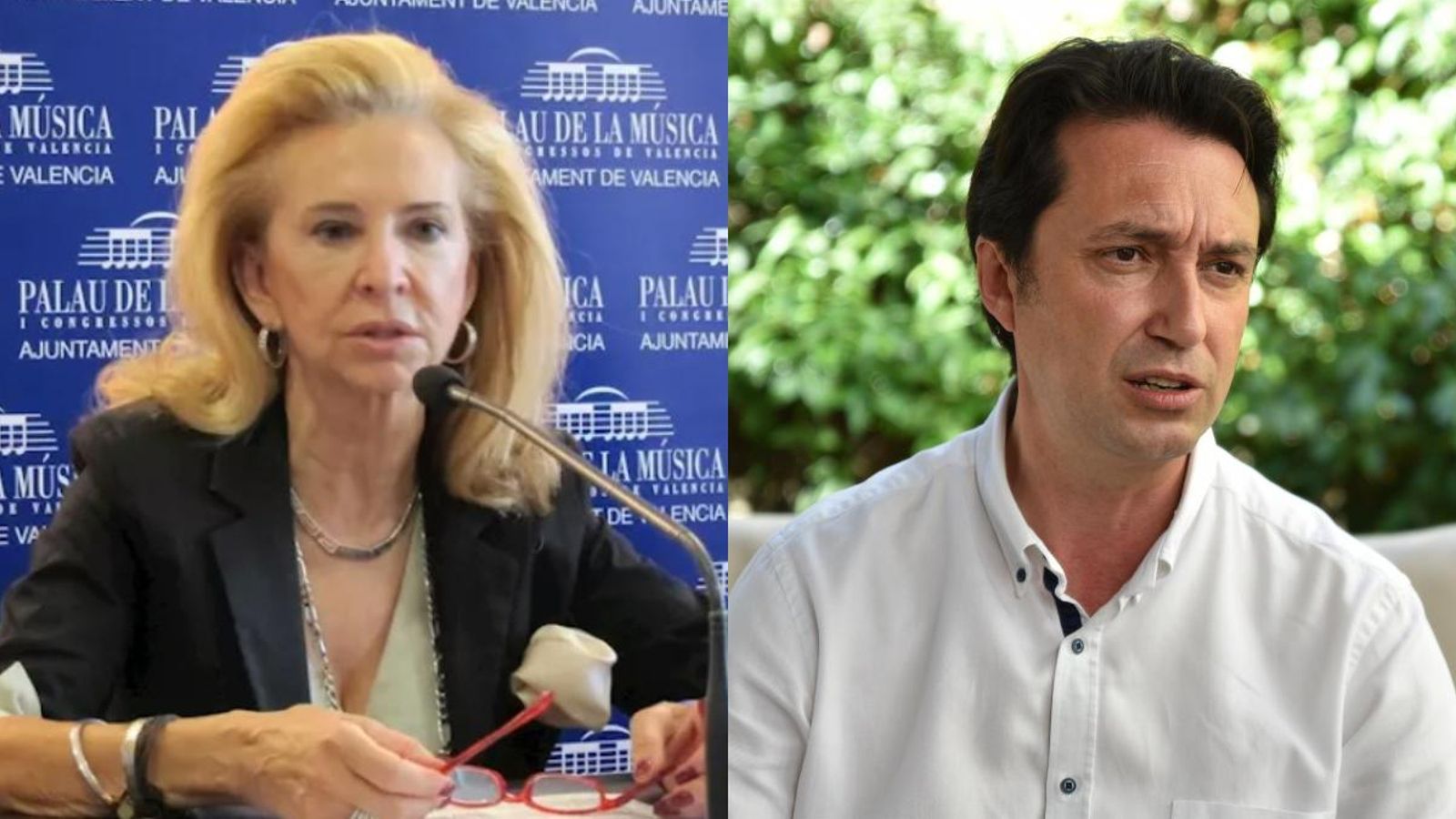 L'exregidora popular de València, Mayrén Beneyto i el diputat del PP per València, Vicent Betoret