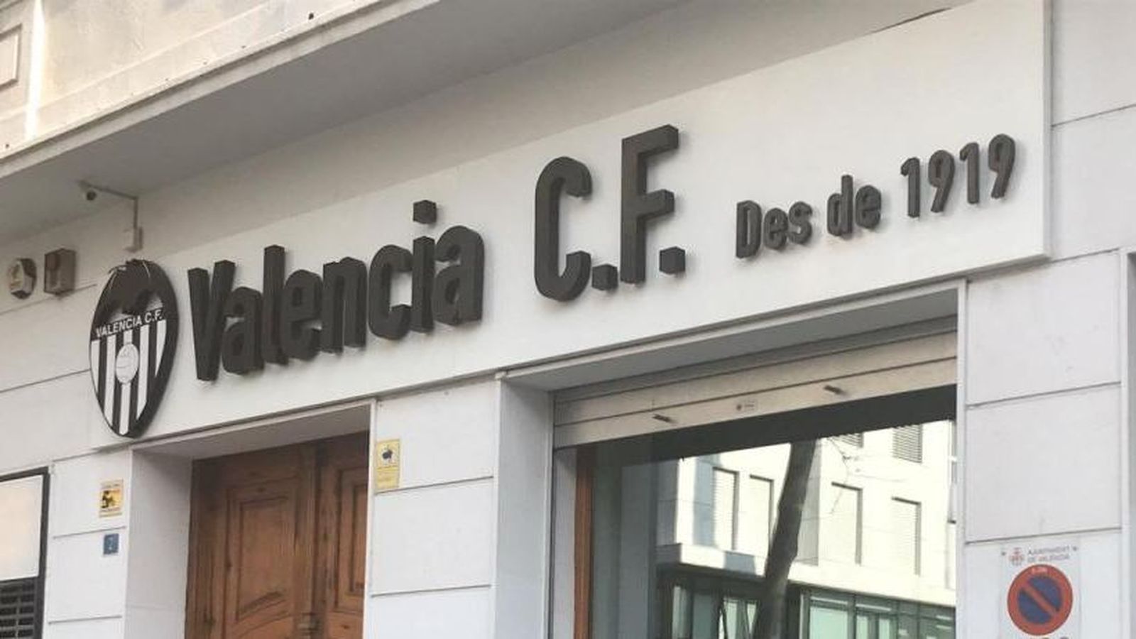 Imatge de les oficines del València CF