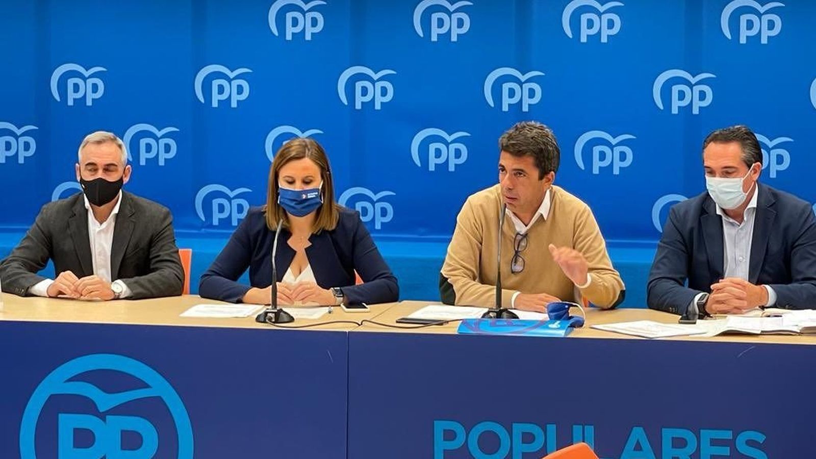 Roda de premsa del PP per a valorar els pressupostos