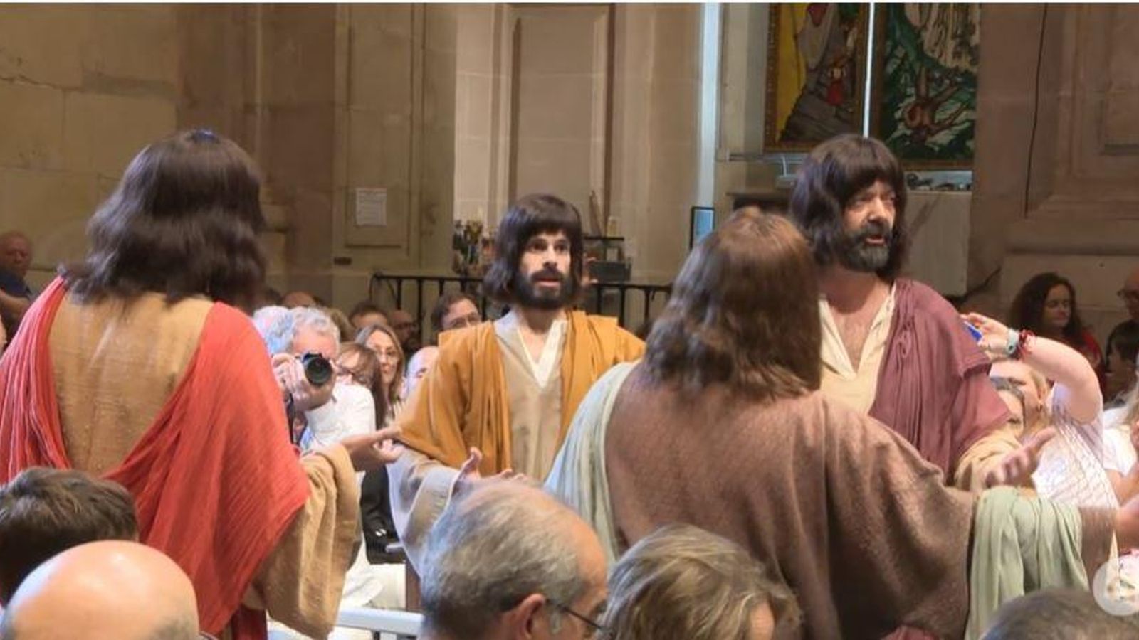 Moment de la representació del Misteri d'Elx 2022