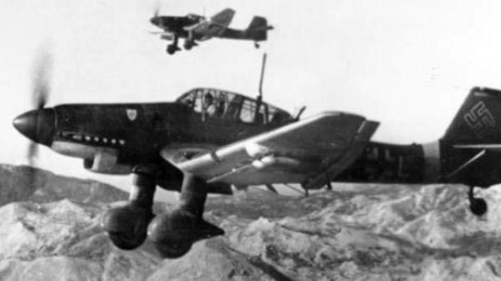 Els temuts Junkers Ju 87 de l'alemanya nazi, el model d'avió amb el qual es van fer els bombardejos