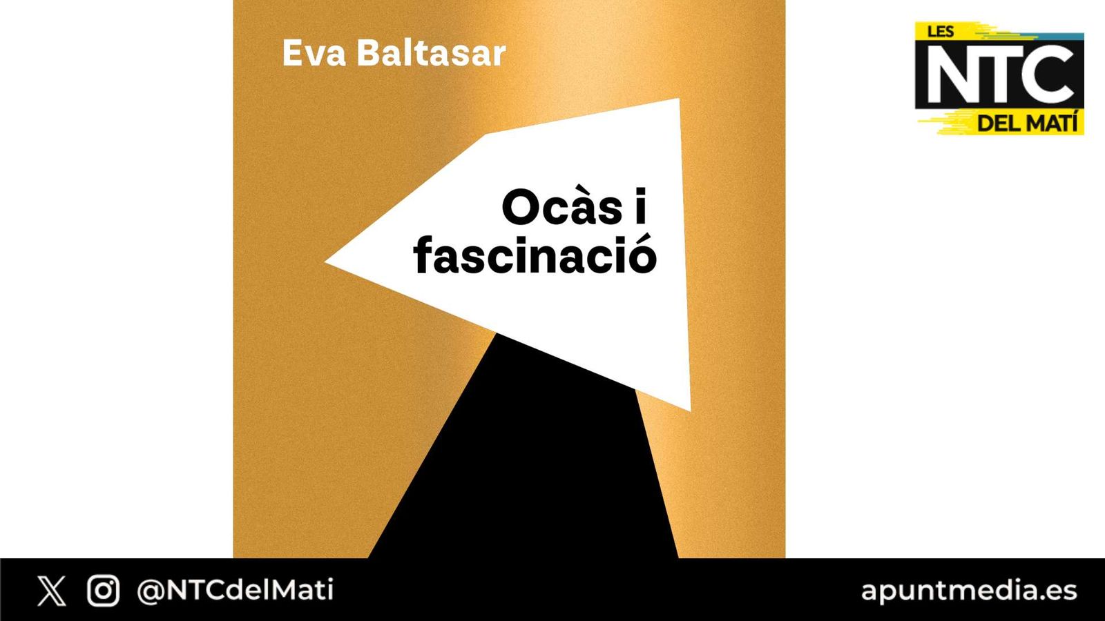 03.04.2024 | "A cau de lletra": 'Ocàs i fascinació', el nou llibre de l'escriptora Eva Baltasar
