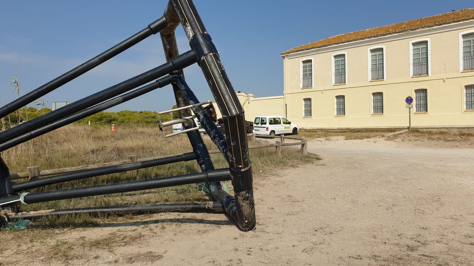Una altra estructura que arribà després del temporal Gloria