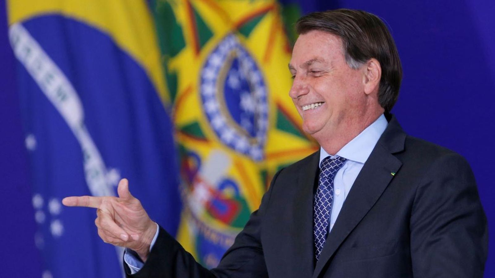 El president brasiler, Jair Bolsonaro, en un acte
