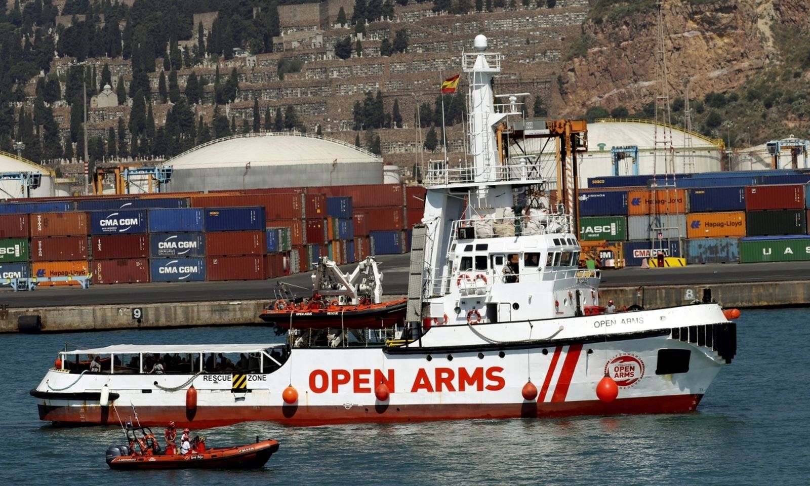 04.07.2018 | L\'Open Arms arriba a Barcelona