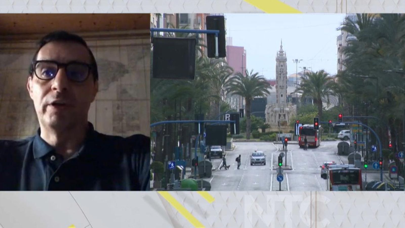 El catedràtic de Anàlisi Geogràfica Regional durant la seua internvenció en 'Les notícies de la nit'