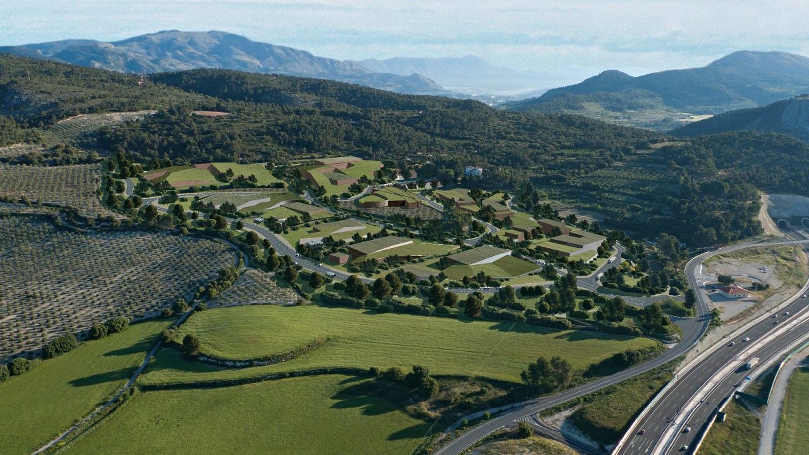 Figuració  en 3D del parc empresarial