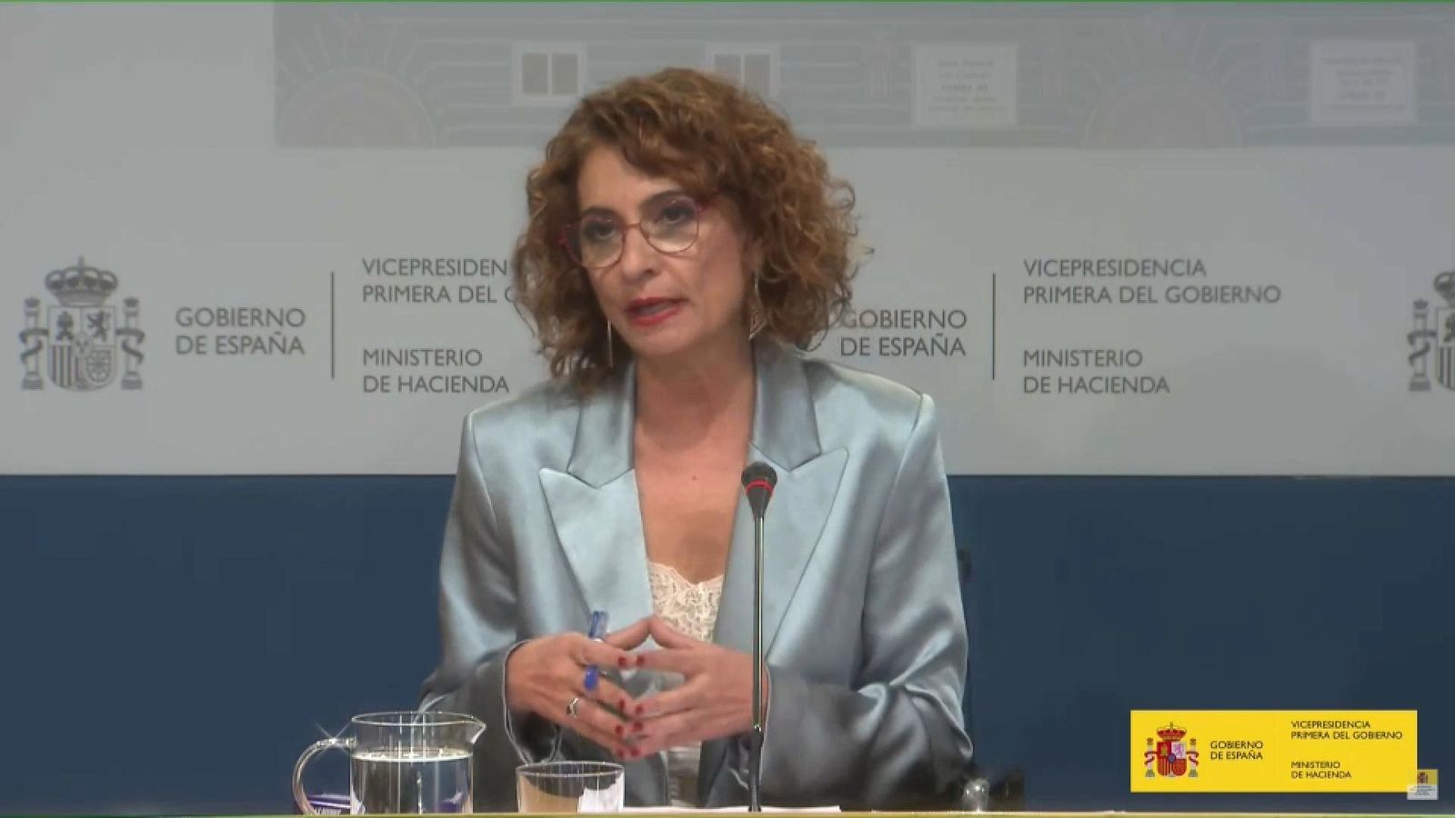 Roda de premsa de la vicepresidenta i ministra d'Hisenda, María Jesús Montero