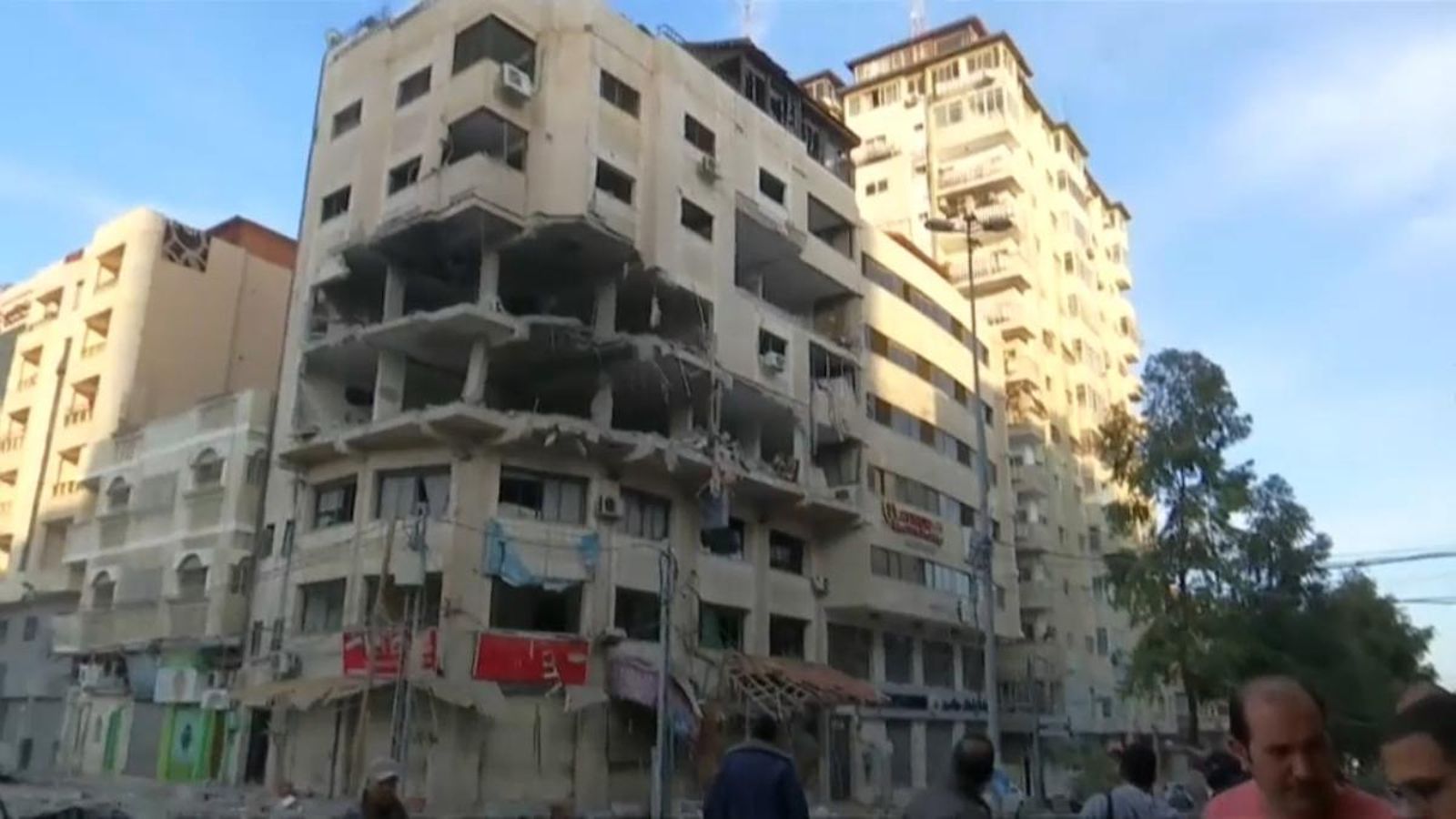 Edifici de Gaza destruït per l'exèrcit israelià