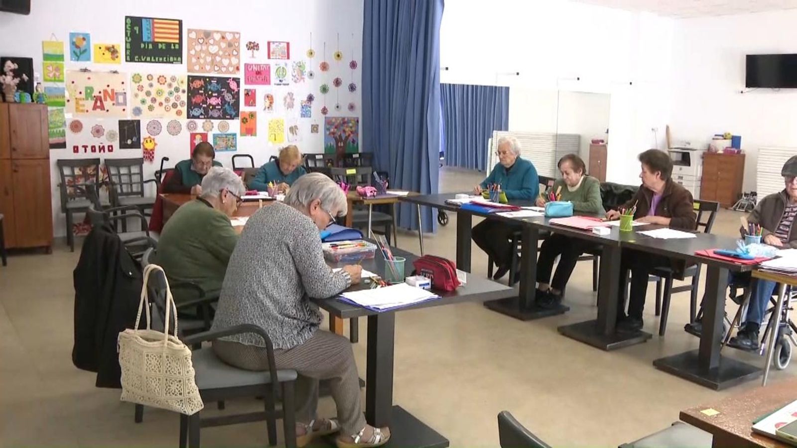 Usuàries del centre de dia d'Albocàsser