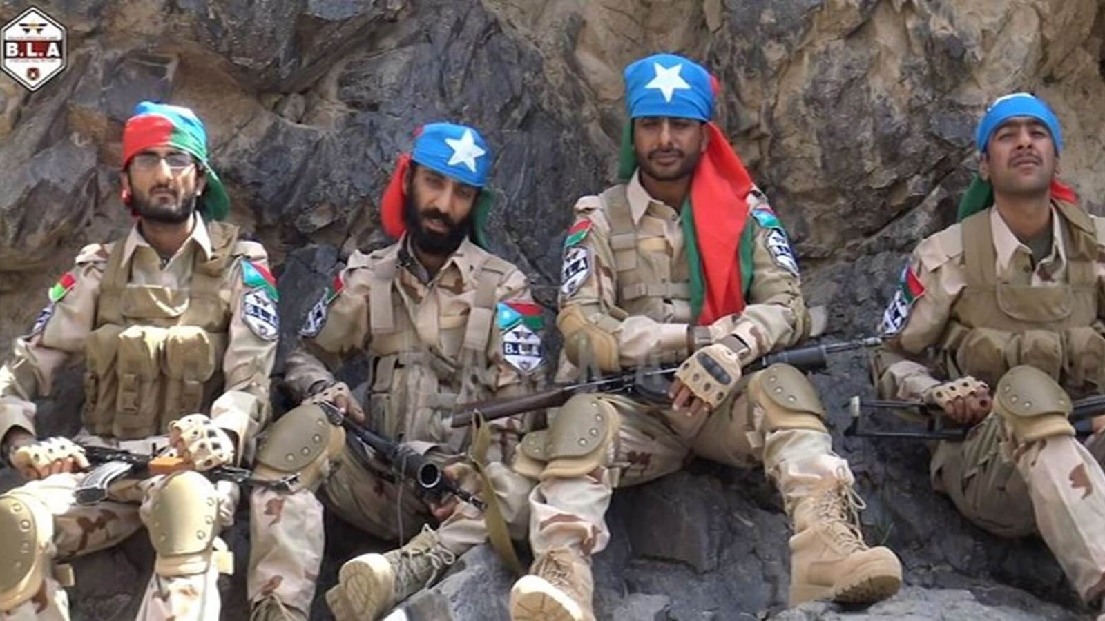 Foto d'arxiu de membres del Front d'Alliberament de Baluchistán al Pakistan