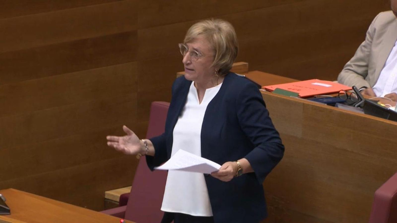 Barceló, hui, a la sessió de control de les Corts.