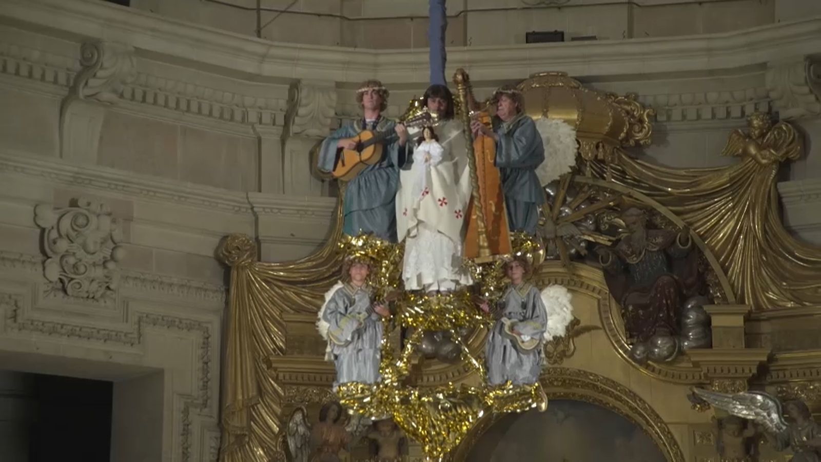 Primer assaig del Misteri d'Elx de 2025