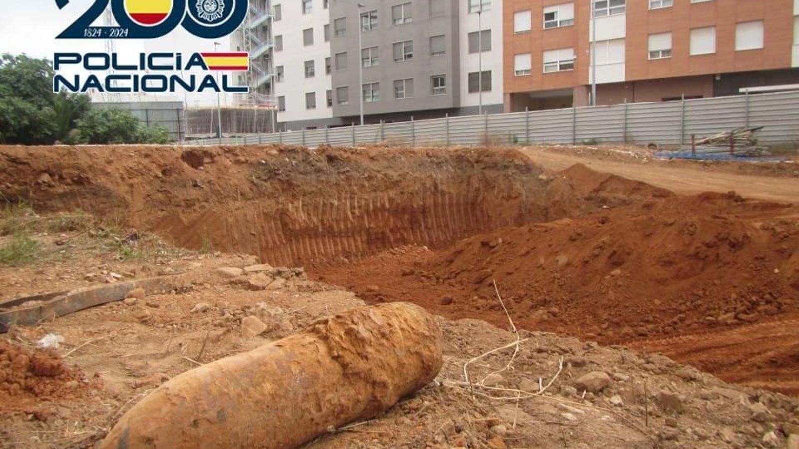 L'artefacte explosiu en el punt on es va trobar La Policia desactiva una bomba a Castelló