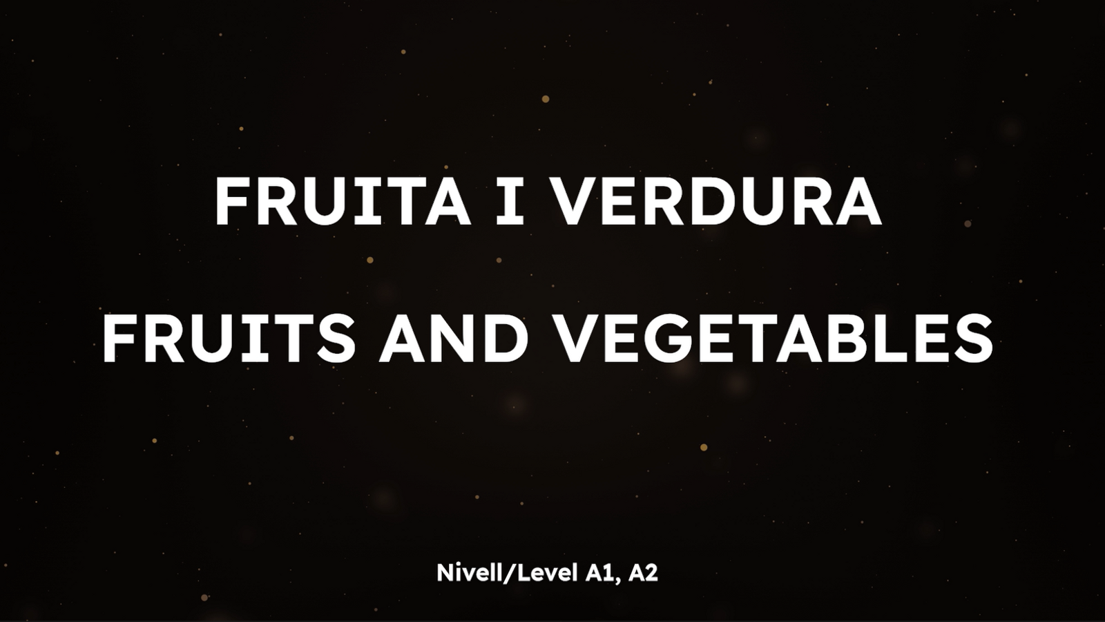 Memory Mots - Fruits and vegetables (A)