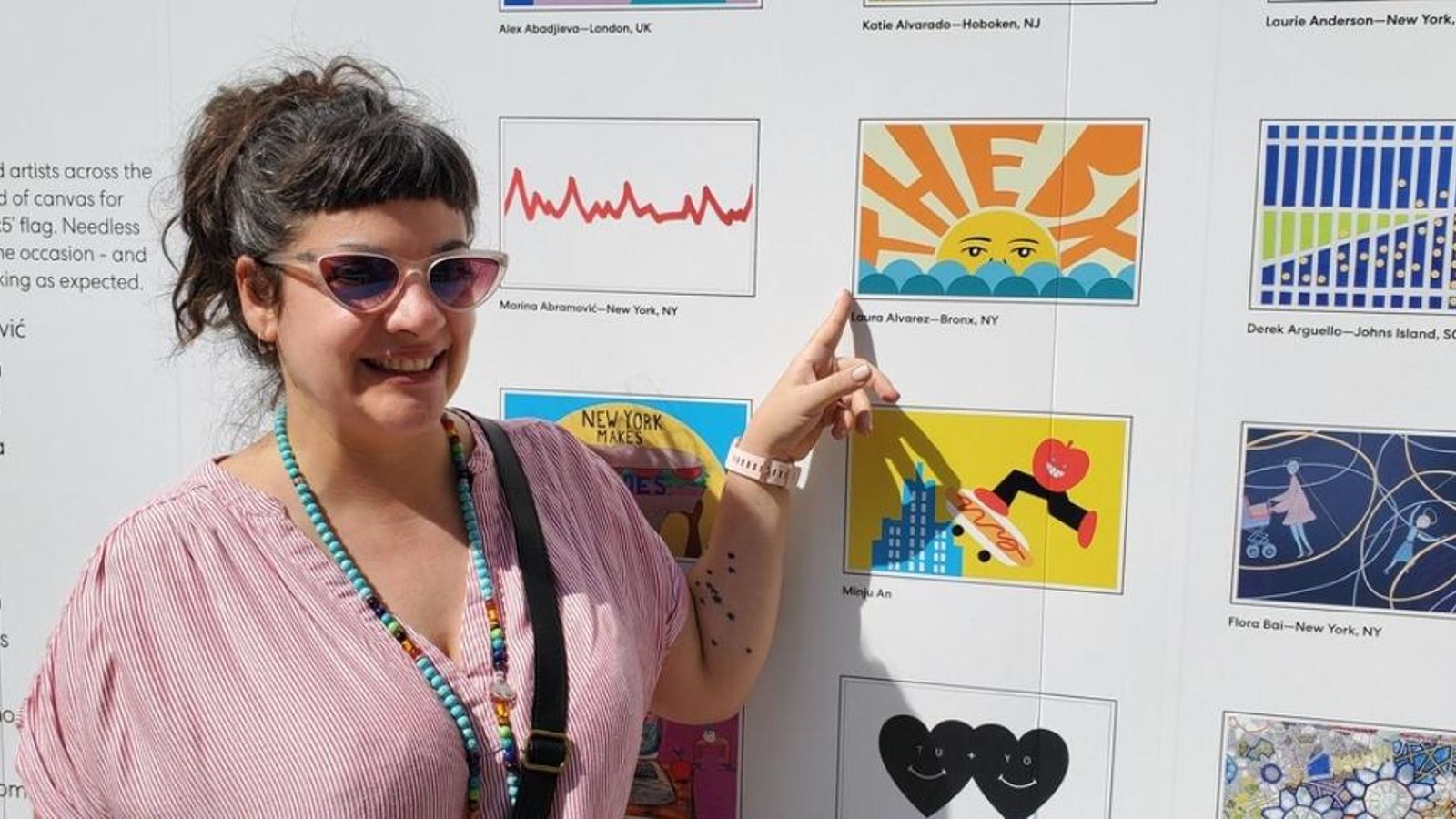 L’artista valenciana mostra el disseny de la bandera