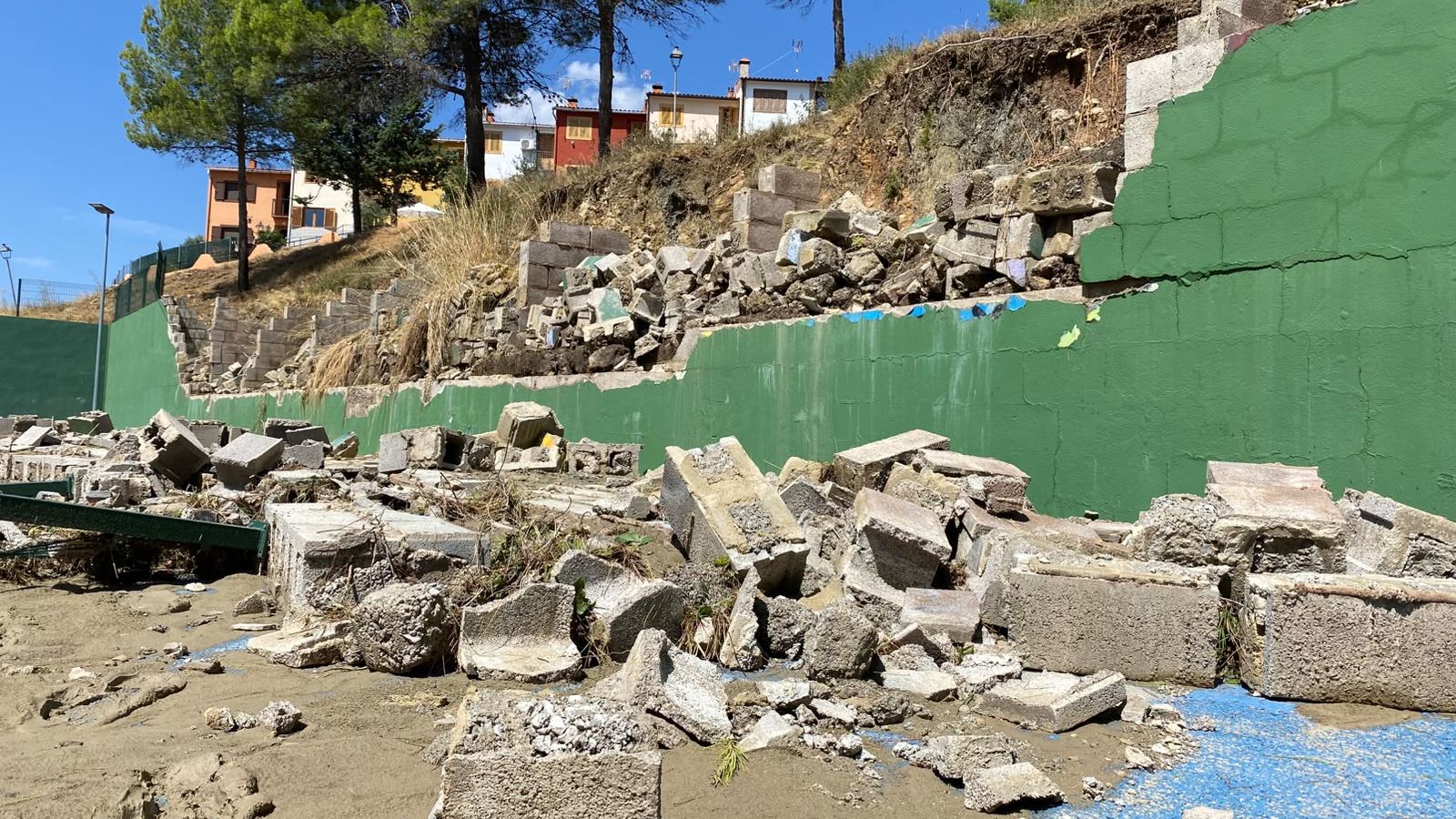 Efectes de la tempesta en el frontó de Torás