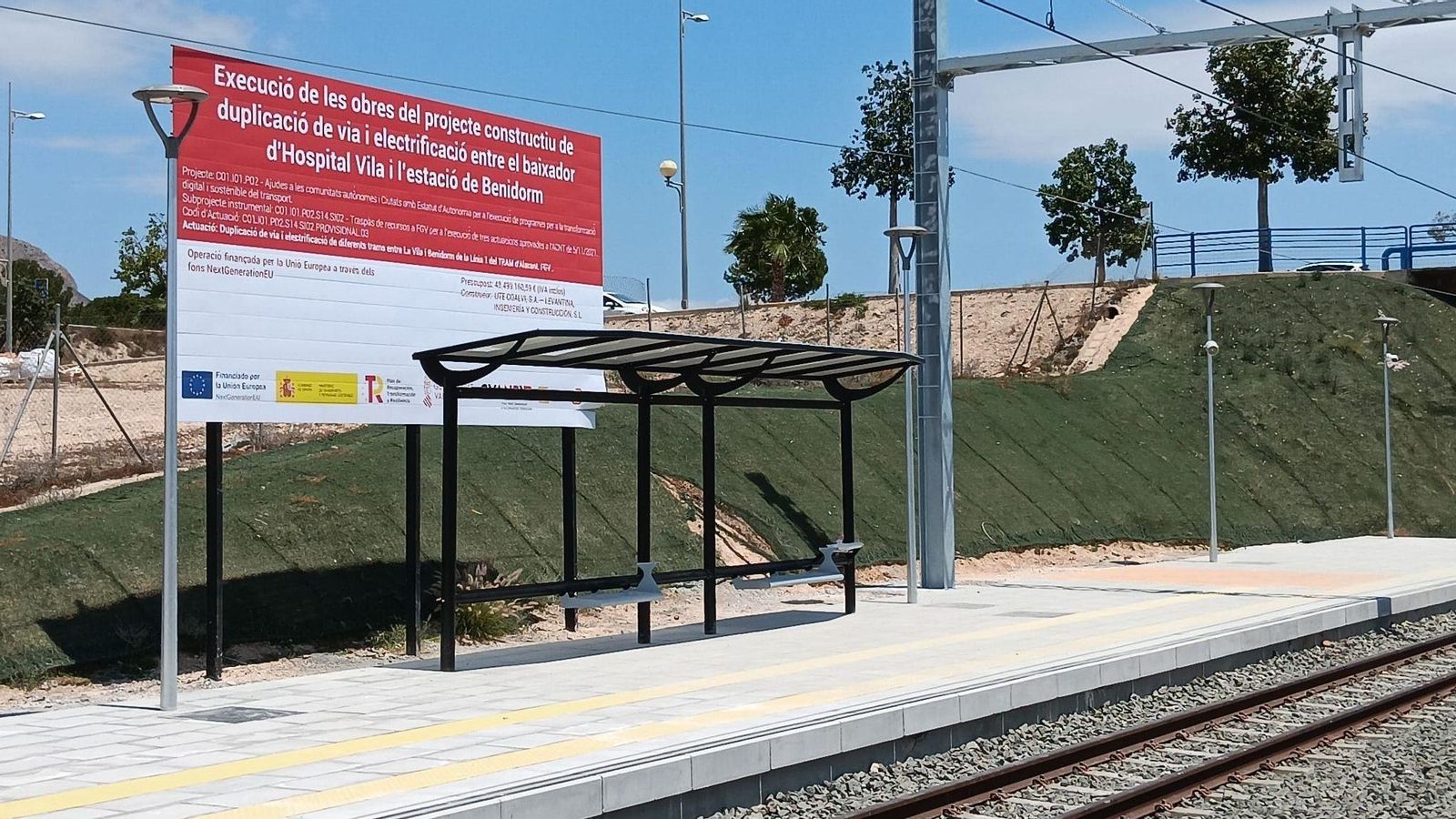 Un dels trams afectats per la interrumpció de la circulació