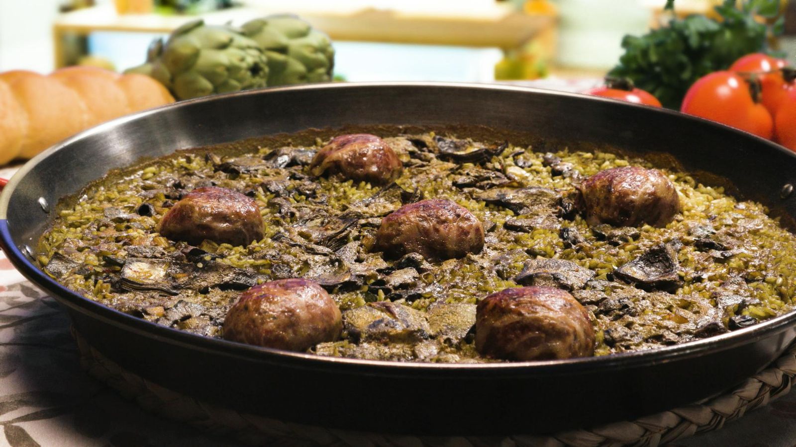 Paella de figatells
