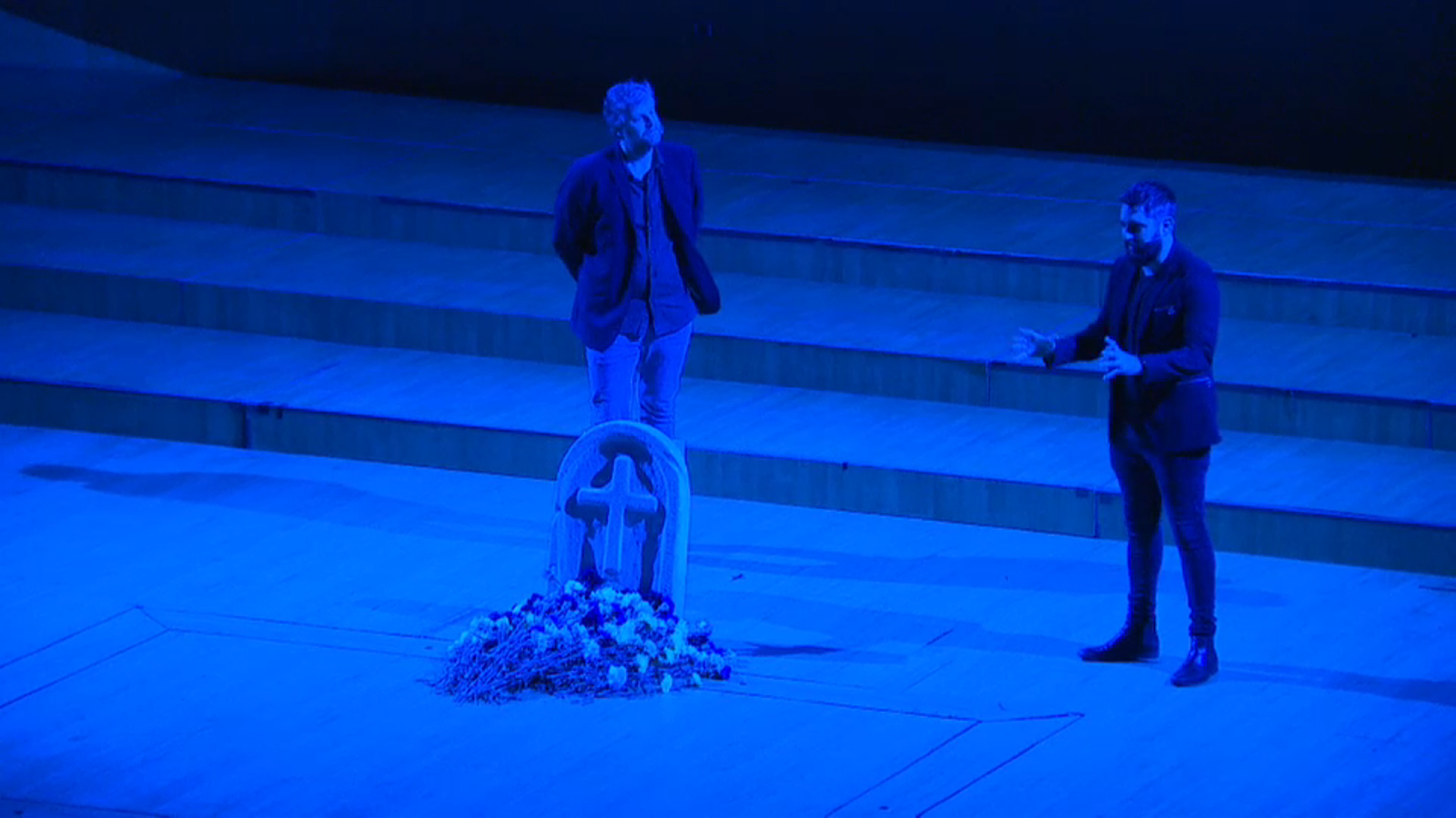 Dani Mateo i Raúl Cimas durant l'actuació