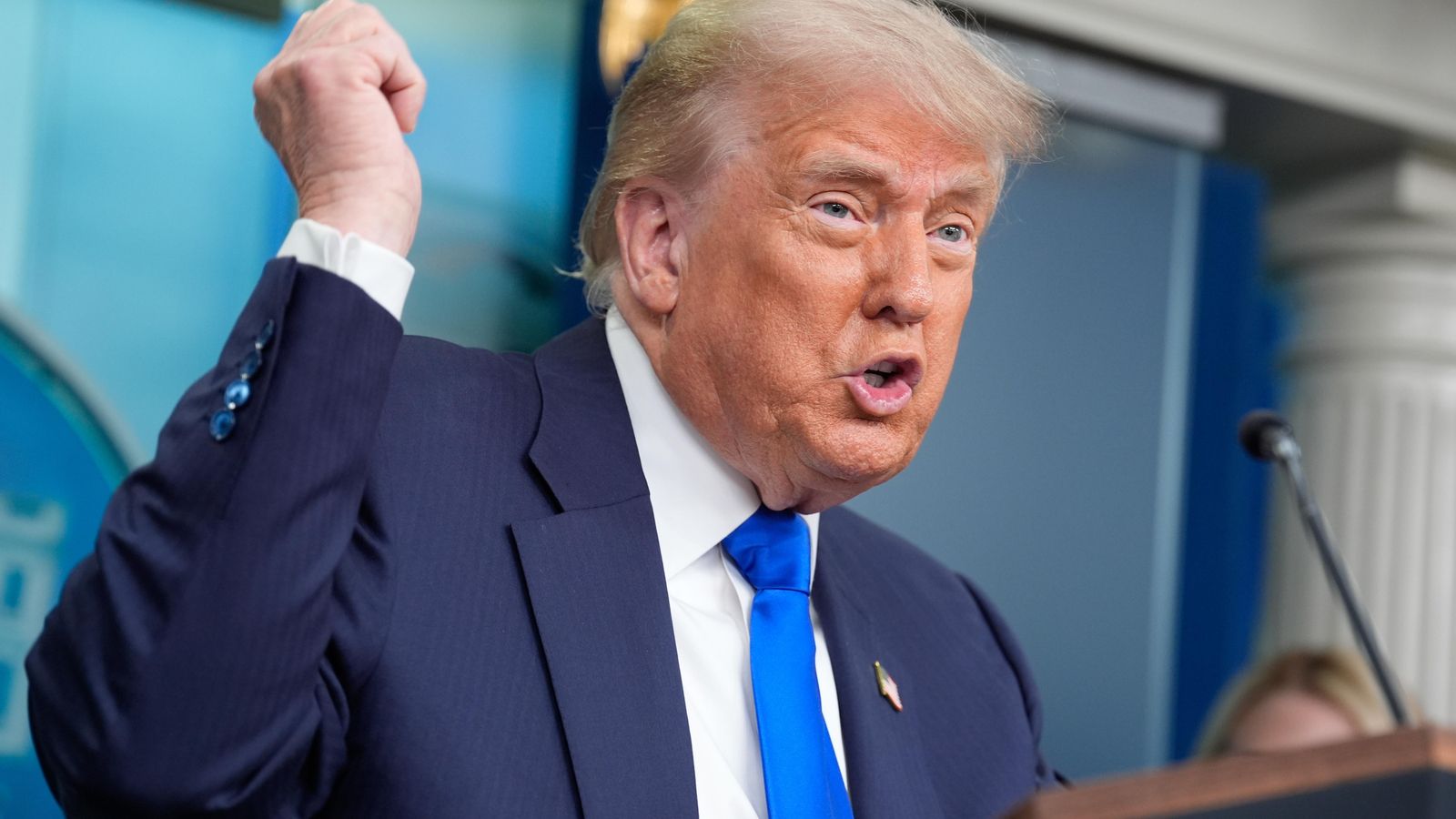 Donald Trump, en una roda de premsa a la Casa Blanca