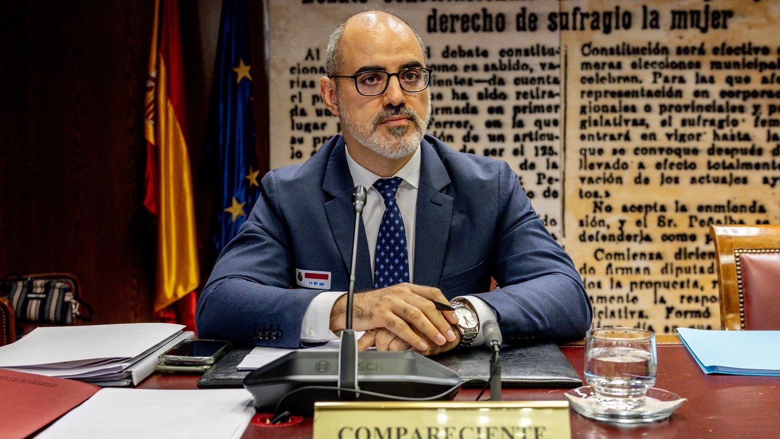El subdelegat del govern a València, José Rodríguez Jurado, davant la comissió de la dana al Senat