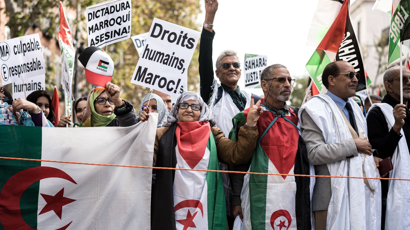 Manifestació per l'autoderminació del Sahara Occidental, en arxiu