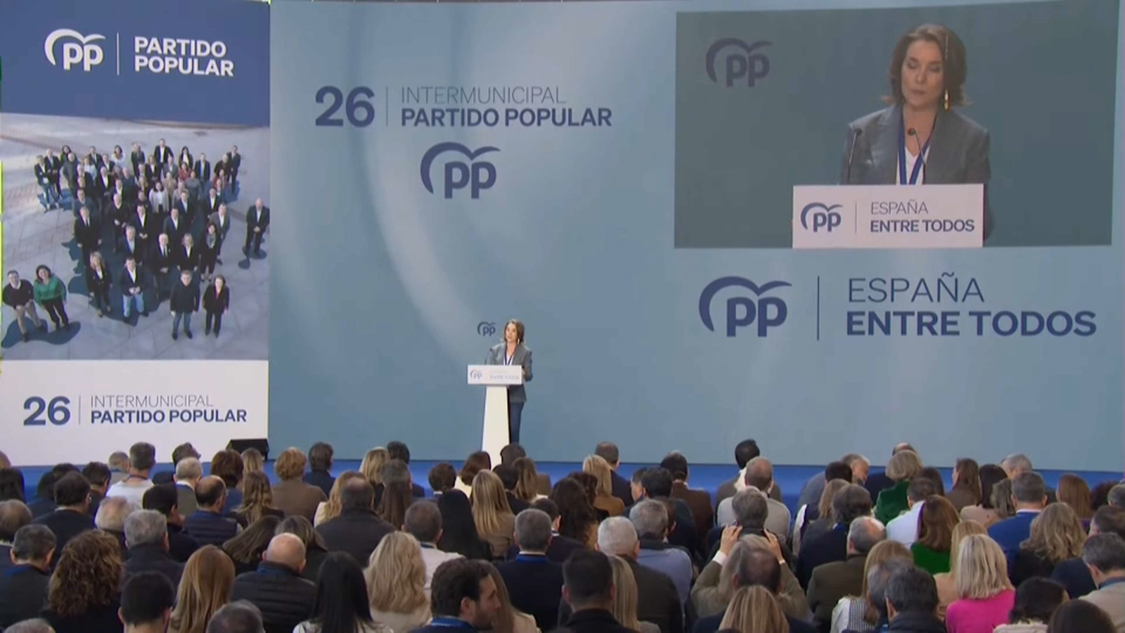 La secretaria general del PP, Cuca Gamarra, aquest dissabte en València