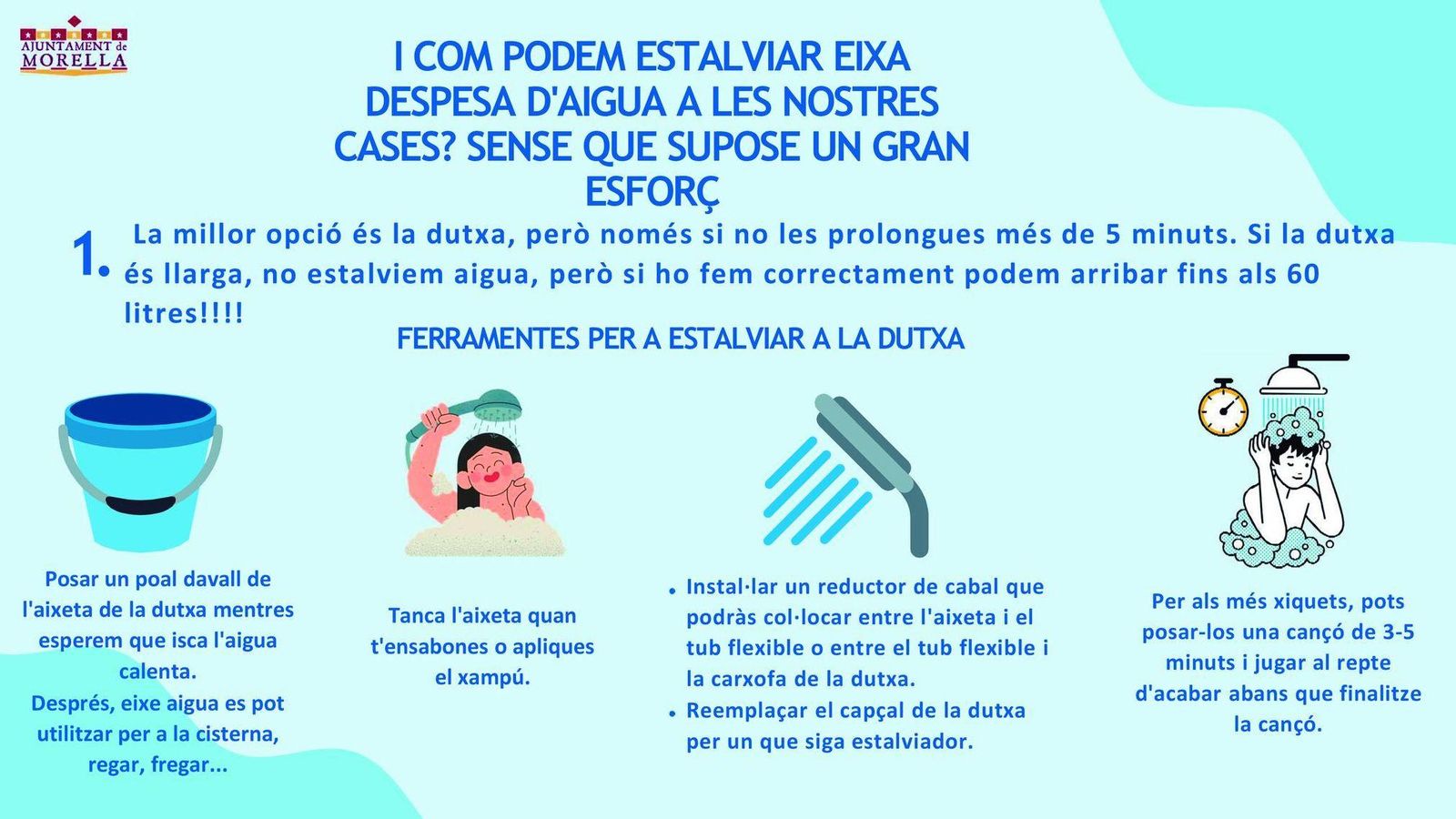 Consell per a estalvia aigua