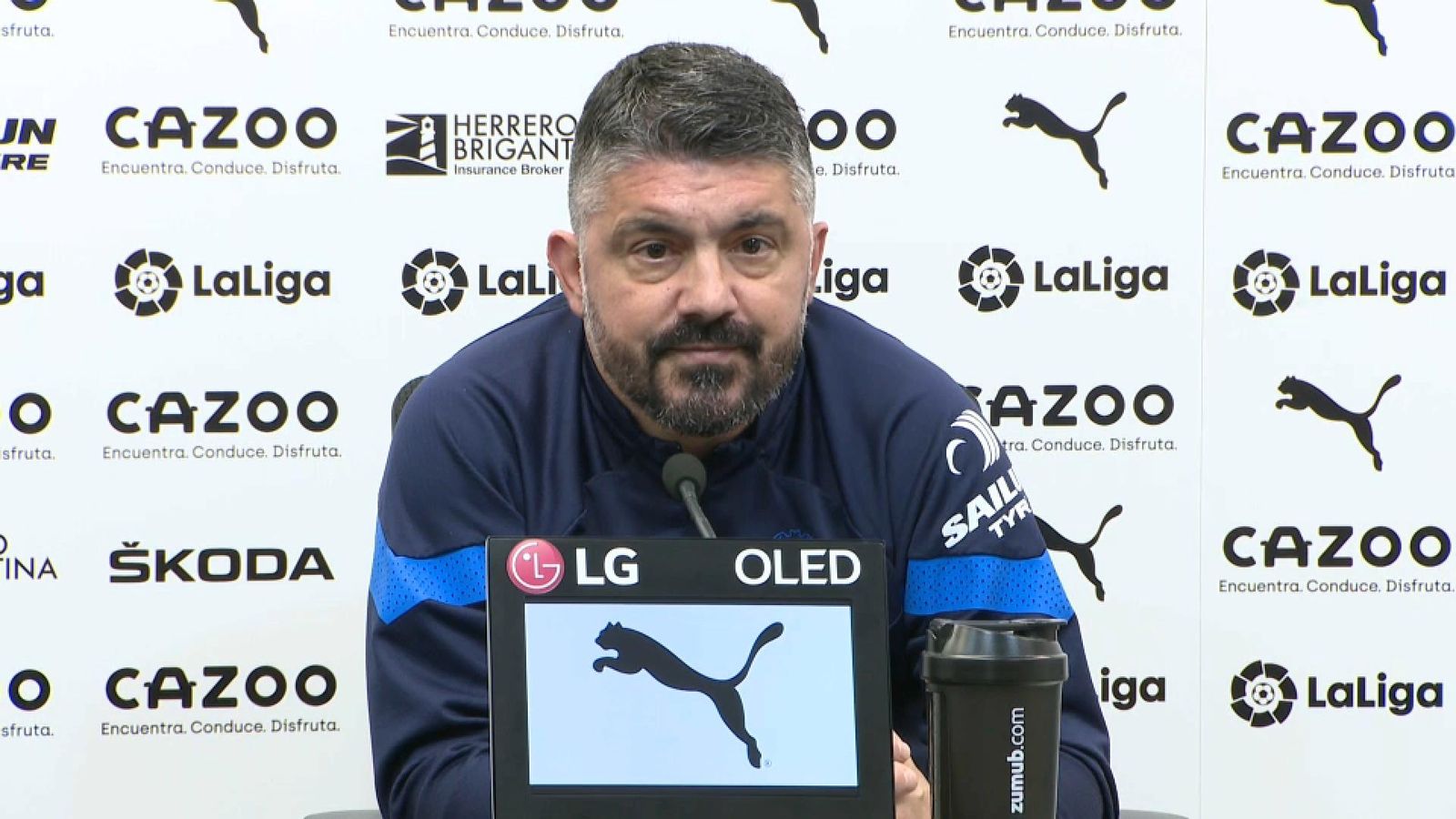 El tècnic del València CF, Gennaro Gattuso