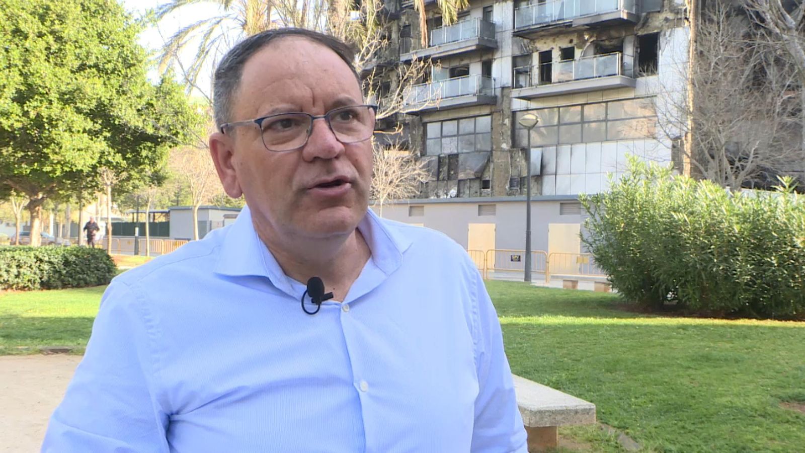 Julián García, el conserge de l'edifici cremat a Campanar