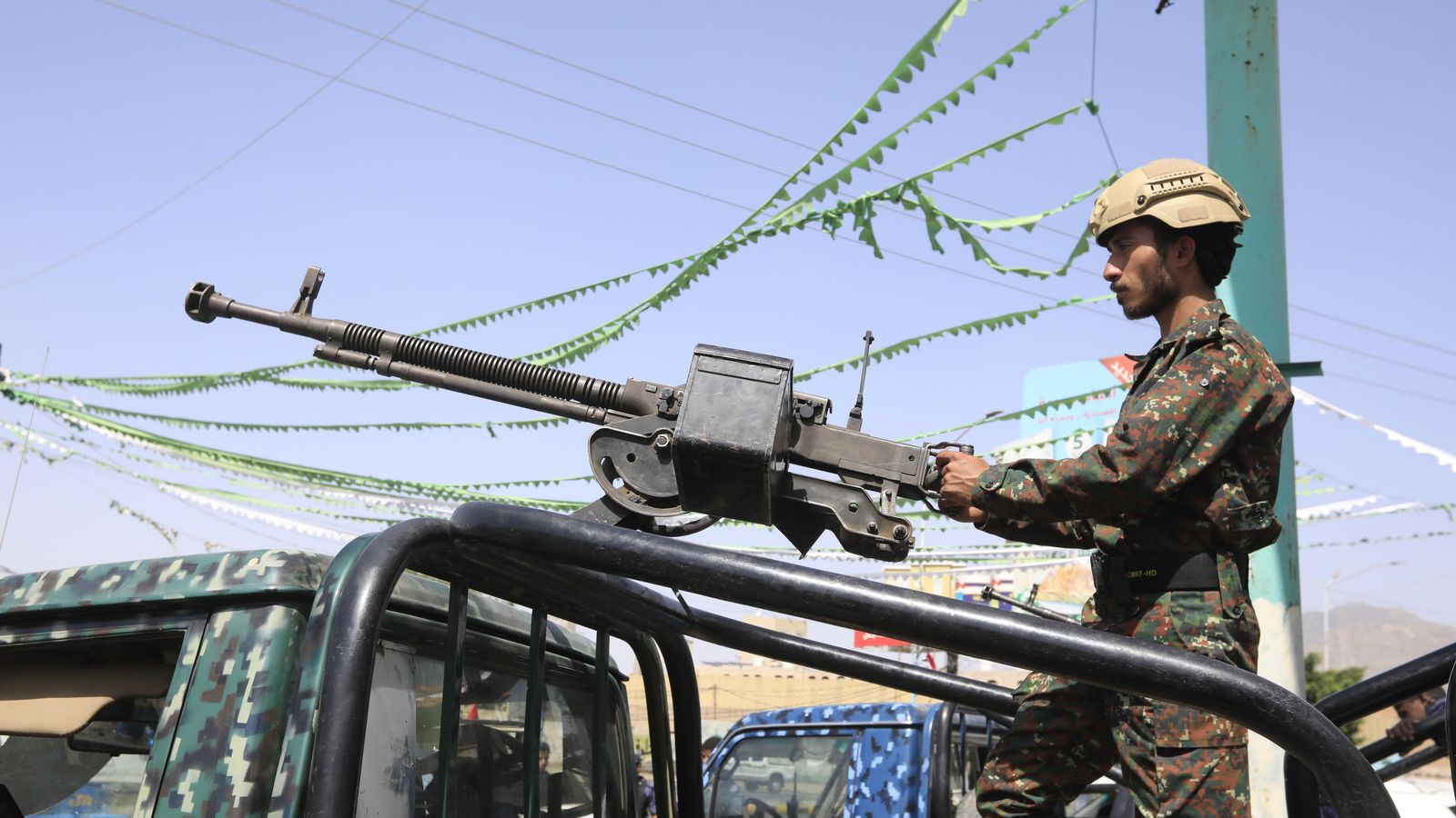 Soldat houthi este divendres a la capital del Iemen, Sanà