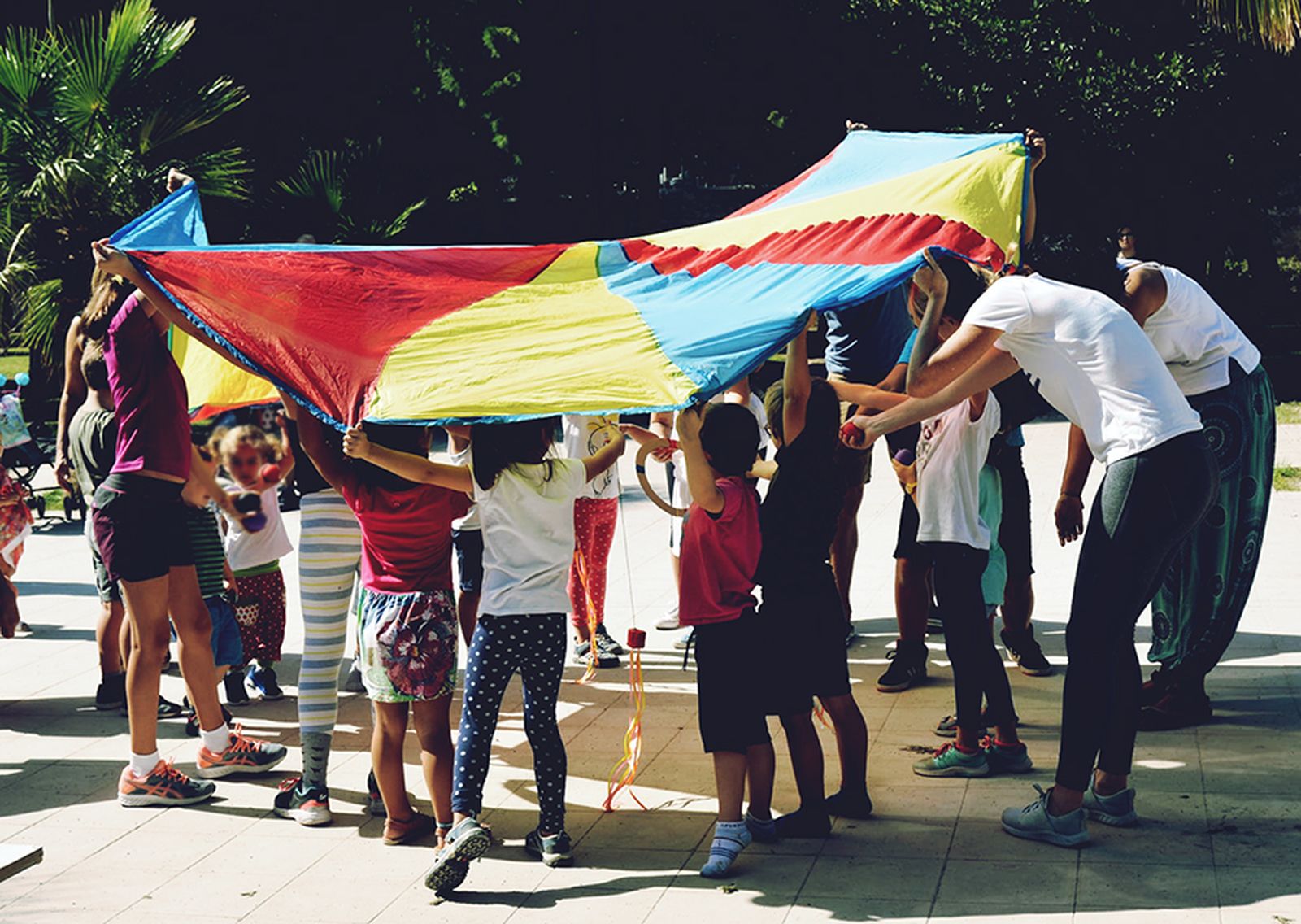 Imatge d'un dels tallers infantils de Sargantana Circ Inclusiu