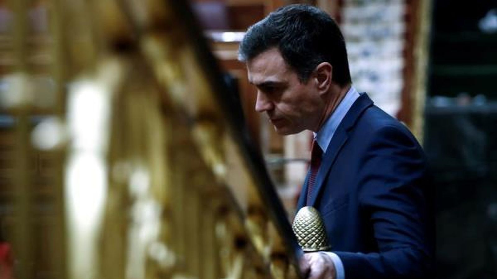 El president del govern espanyol en un moment de la sessió del Congrés del passat 9 d'abril