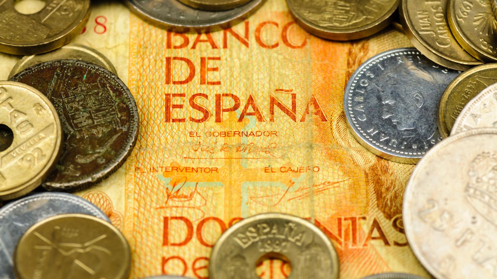Monedes i bitllets de pessetes