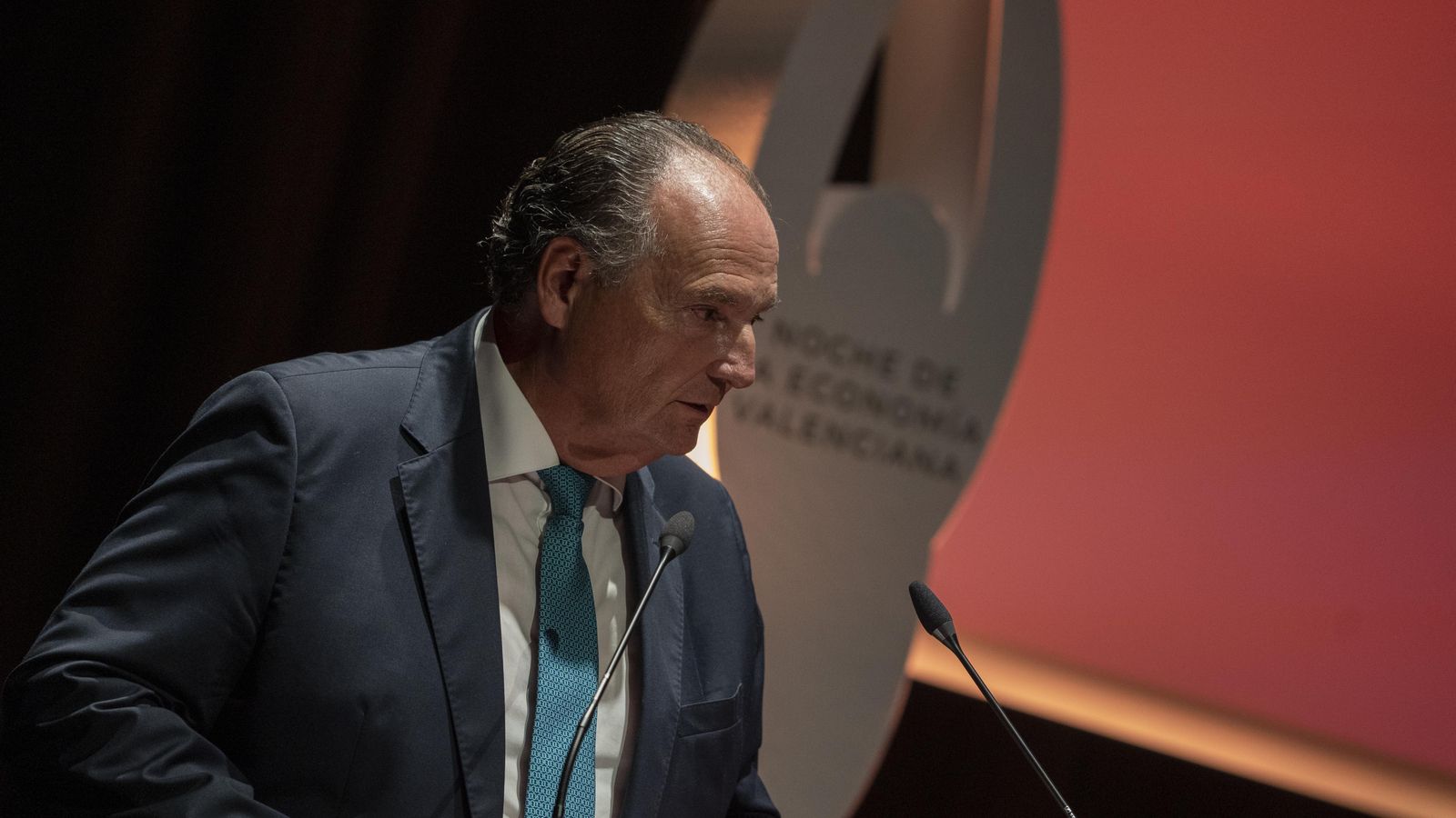 El president de la Cambra de Comerç de València, José Vicente Morata, intervé en l'acte de la Nit de l'Economia Valenciana