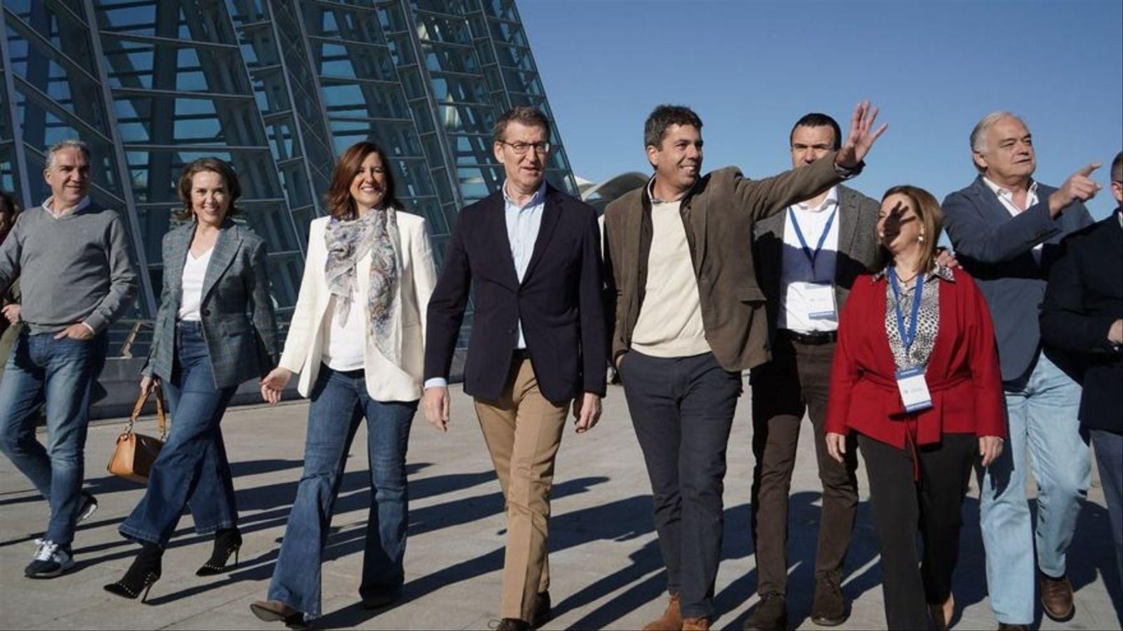 Cuca Gamarra, María José Catalá, Alberto Núñez Feijóo i Carloz Mazón, entre altres, arriben a la 26a Intermunicipal del PP