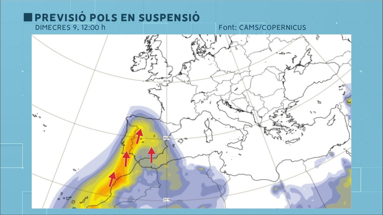 Pols en suspensió prevista dimecres 9