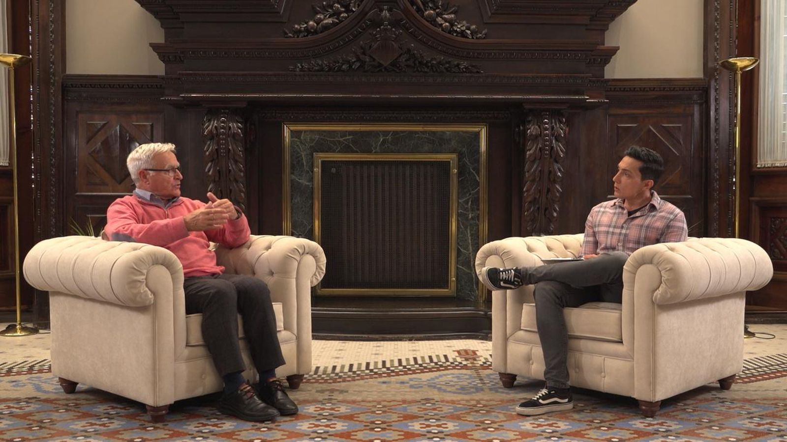 Bérnar Giménez entrevista a Joan Ribó en  Zoom