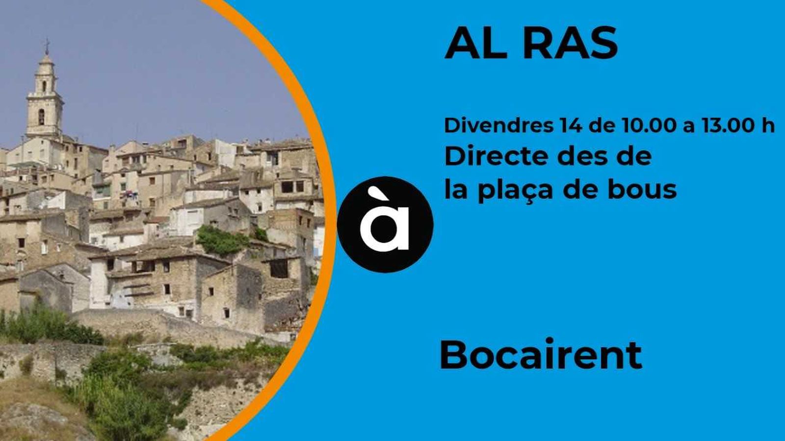 Al ras estarà demà a La Vall d'Albaida