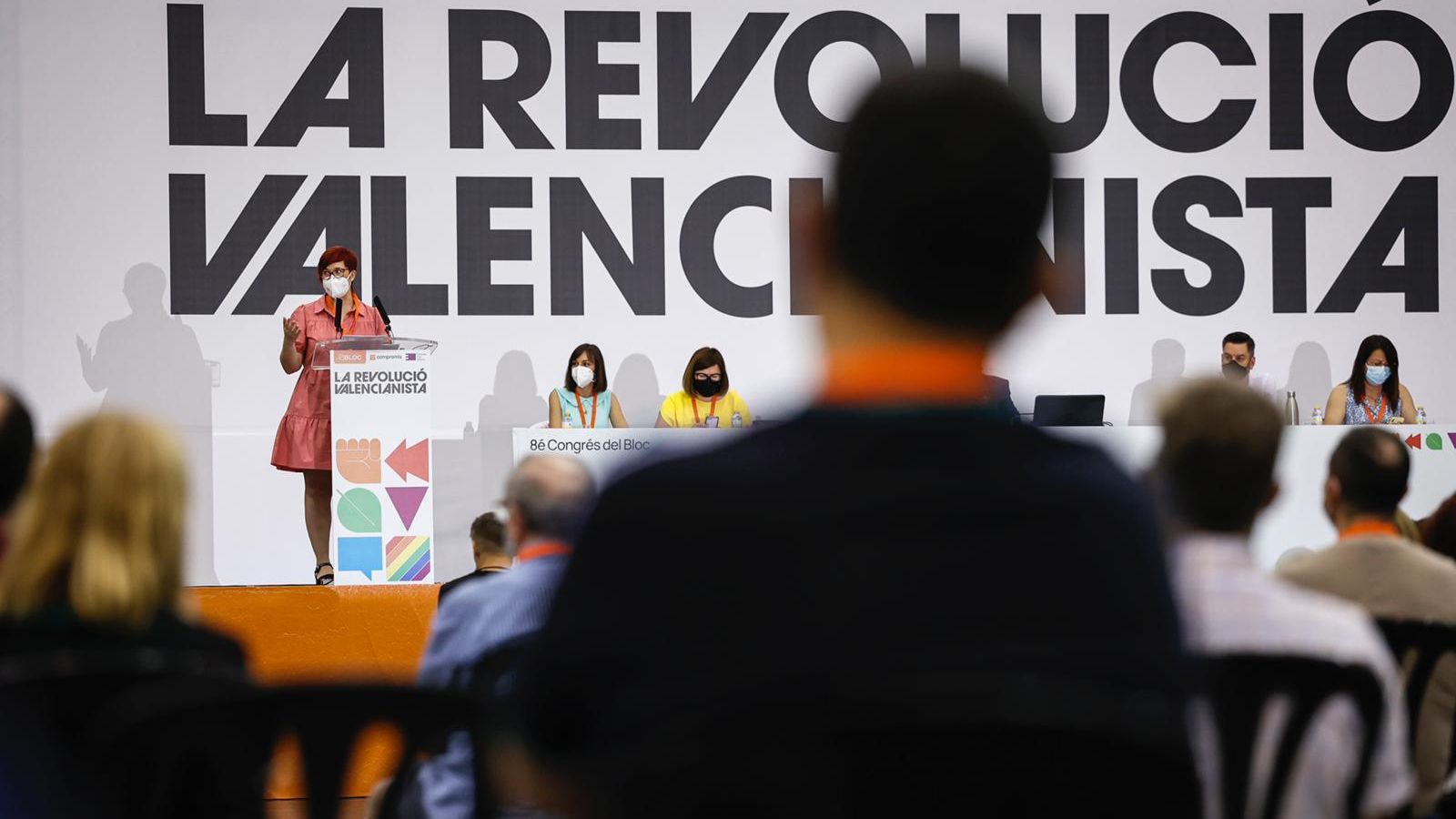 Àgueda Micó durant el VIII Congrés nacional del Bloc