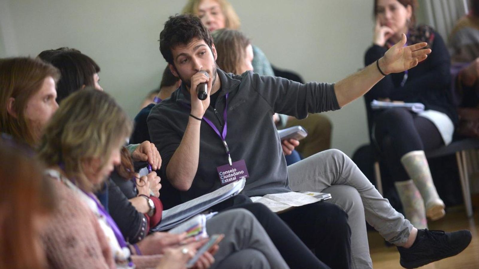 El secretari general de Podem, Antonio Estañ, en una imatge d’arxiu