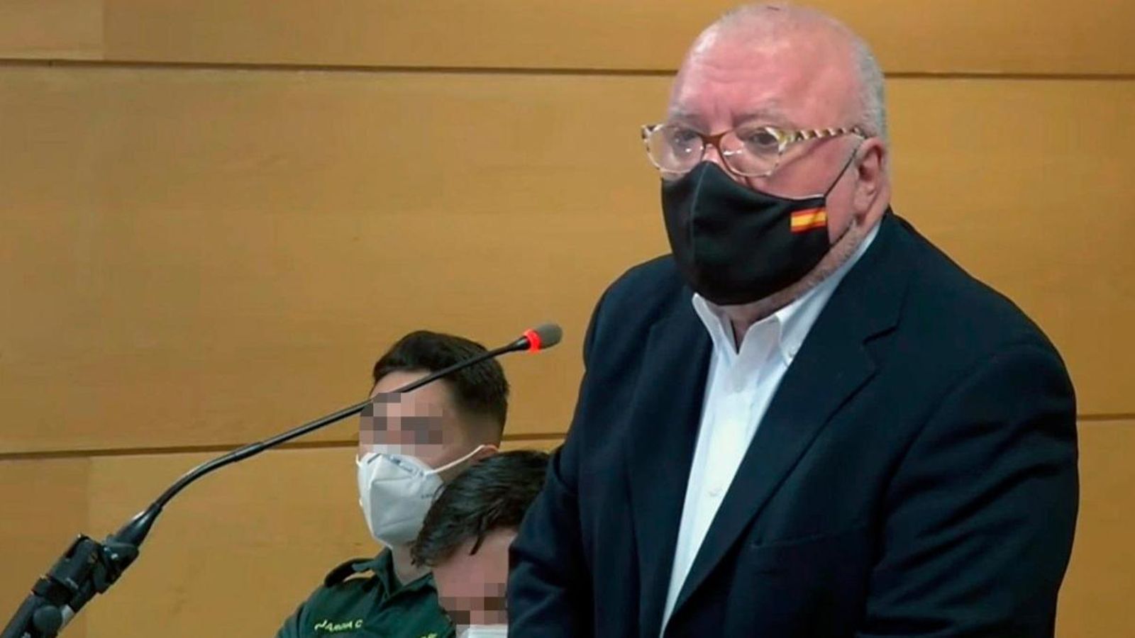 L'excomissari José Villarejo, aquest divendres, en el judici a Madrid