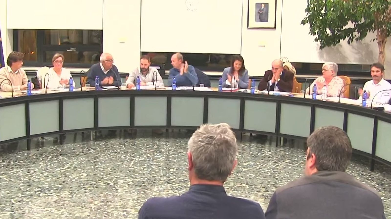 El ple de l'Ajuntament de Massanassa en el moment de la votació