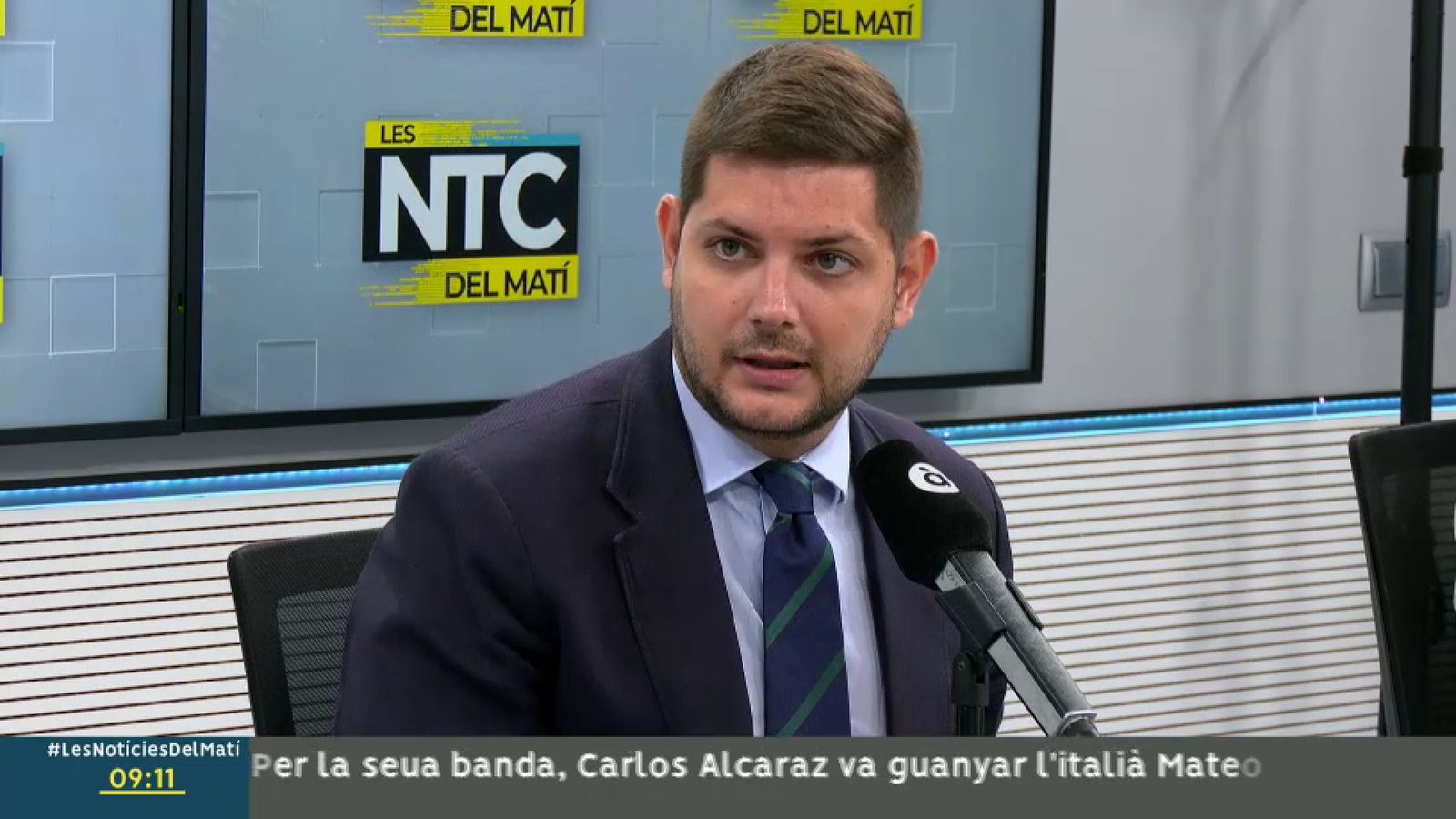 L'alcalde de Gandia, José Manuel Prieto, a la ràdio d'À Punt