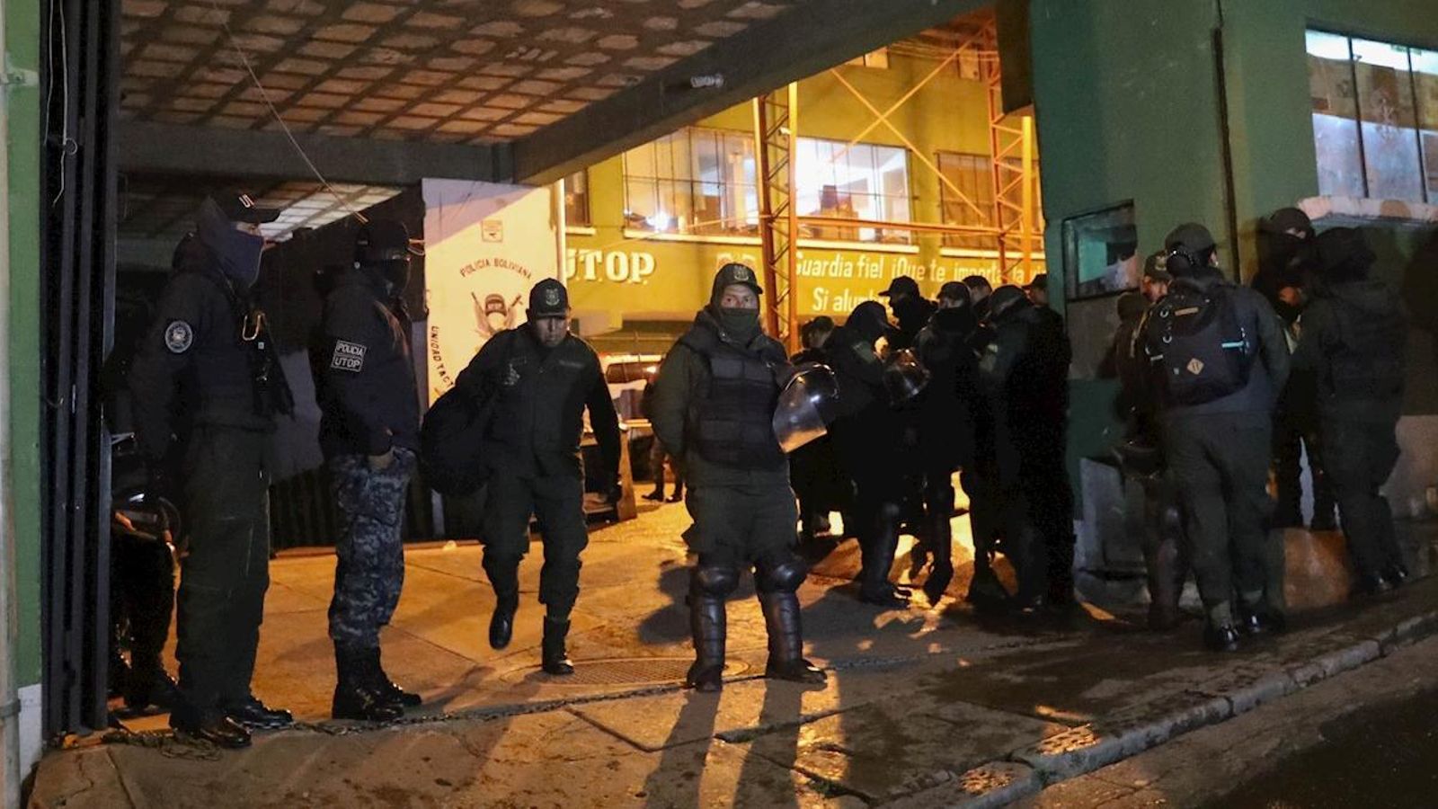 Policia boliviana amotinada