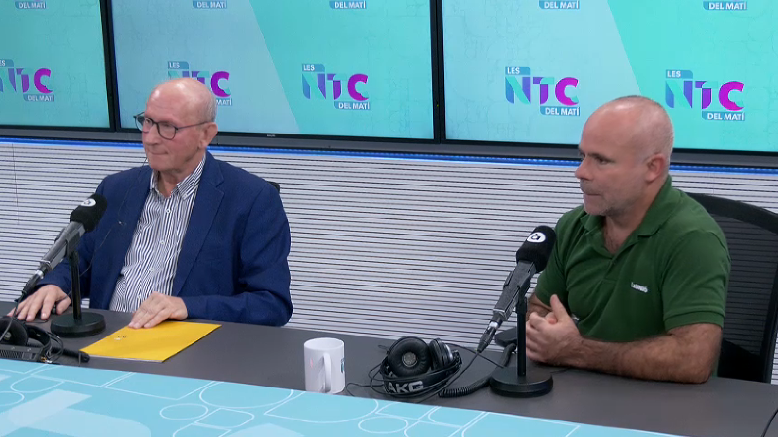 Entrevista en 'Les notícies del matí' a Cristóbal Aguado i Carles Peris